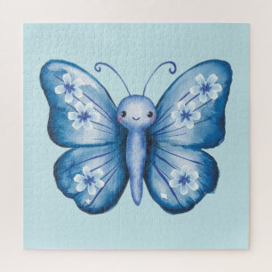Blue Butterfly Jigsaw Puzzle