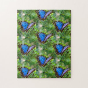 Blue Butterfly Jigsaw Puzzle