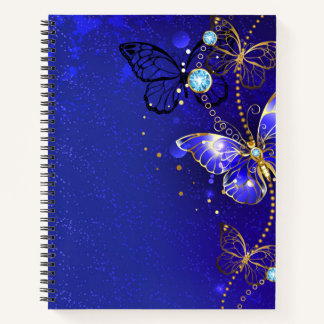 Blue Butterfly Journal Notebook Gift