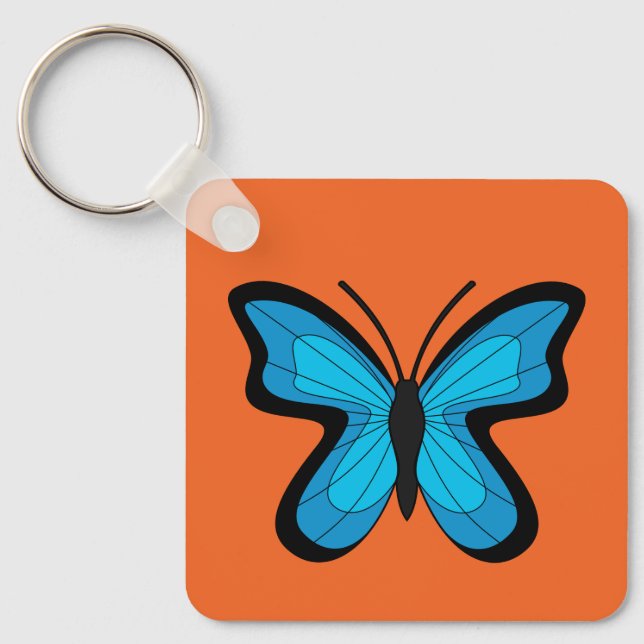 Blue Butterfly Key Ring (Front)