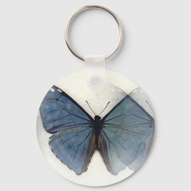 Blue Butterfly Key Ring (Front)