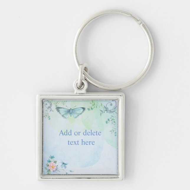 Blue Butterfly Key Ring (Front)