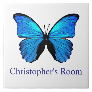 Blue Butterfly Kids Room Tile
