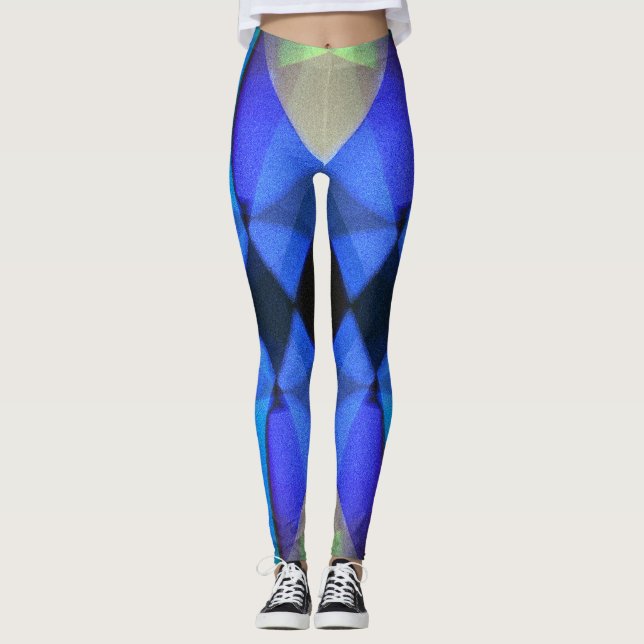 Blue Butterfly Leggings (Front)