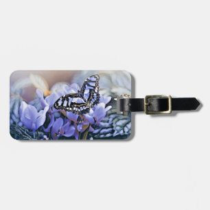 Blue Butterfly Luggage Tag