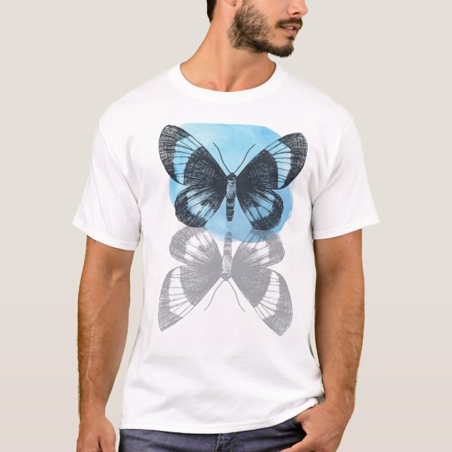 Blue butterfly magic. T-Shirt (Front)
