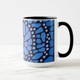 Blue Butterfly Mandala Mug