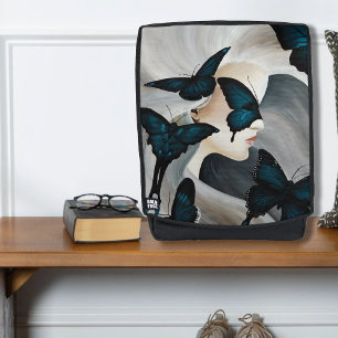 Blue Butterfly Masquerade Elegant Fantasy  Backpack