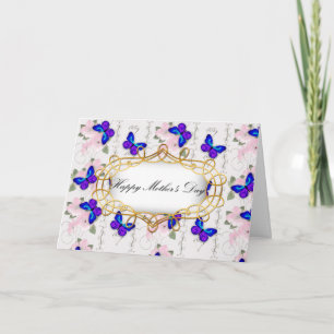 Blue Butterfly Mother's Day Card
