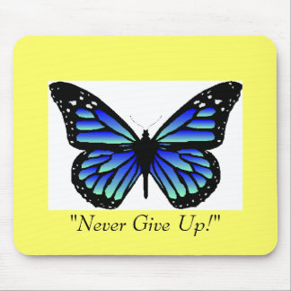 blue butterfly, mouse mat