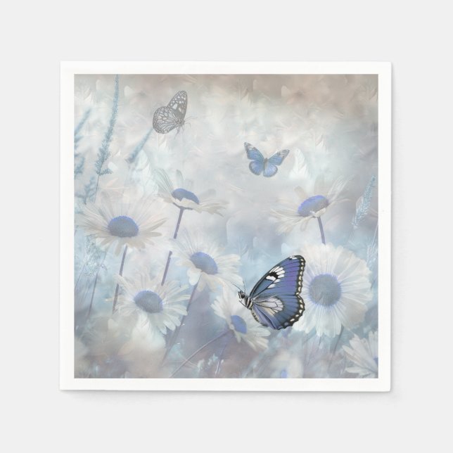 Blue Butterfly Napkin (Front)