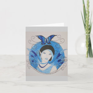 Blue Butterfly Notecard