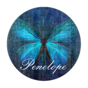 Blue Butterfly of Joy & Luck Cutting Board