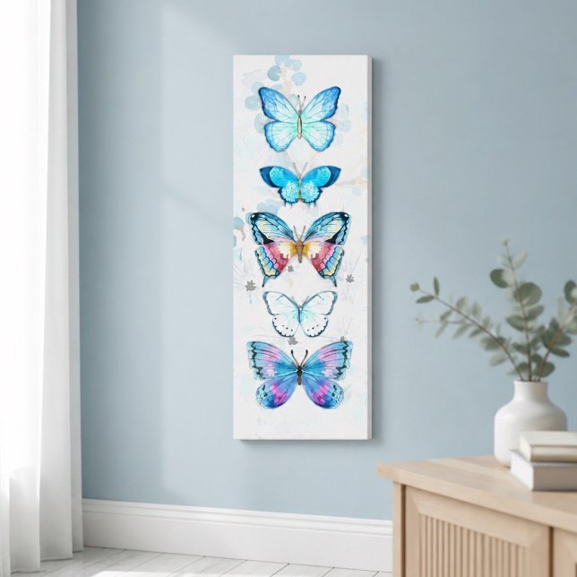 Blue Butterfly Panel Canvas Print (Creator Uploaded)