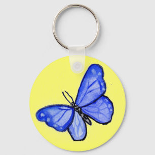 Blue Butterfly Pendant Keychains