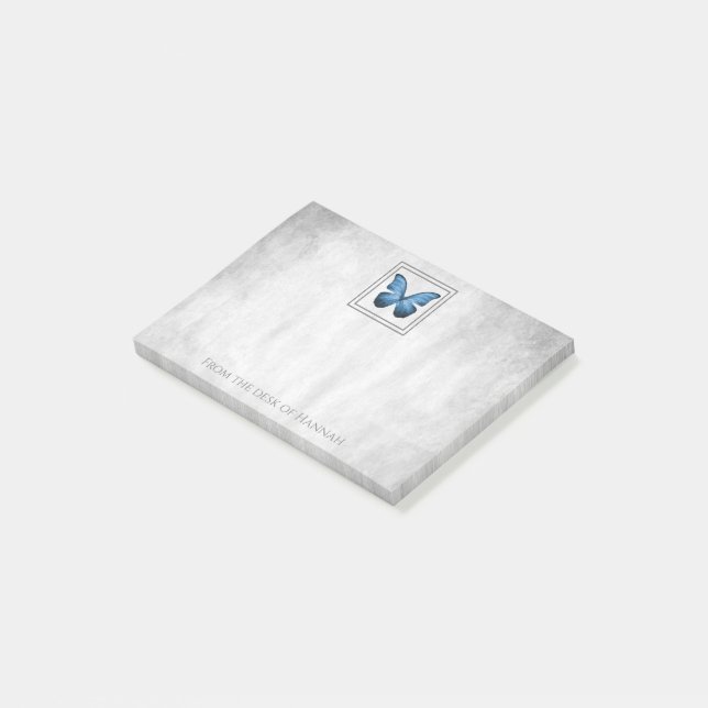 Blue Butterfly Personalised Notes (Angled)