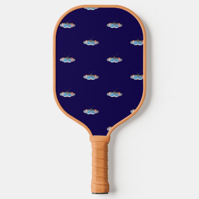 Blue Butterfly Pickleball Paddle (Front)