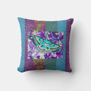 Blue Butterfly Pillow