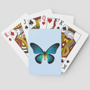 Blue Butterfly Playing Cards
