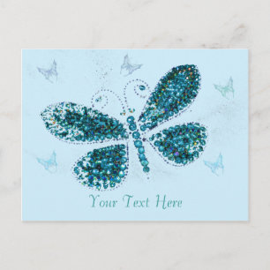 Blue Butterfly Postcard