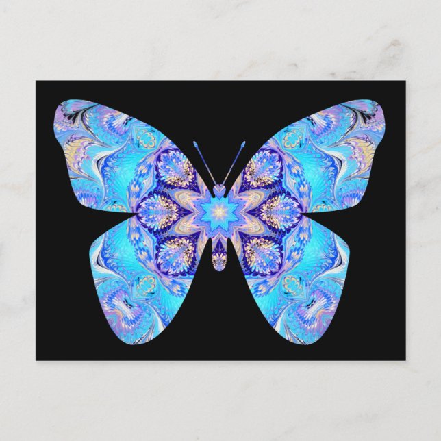 Blue Butterfly Postcard (Front)