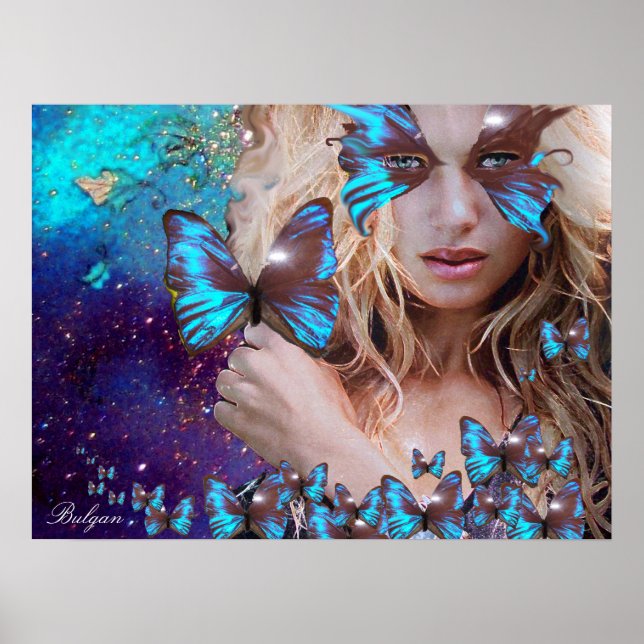 BLUE BUTTERFLY POSTER (Front)