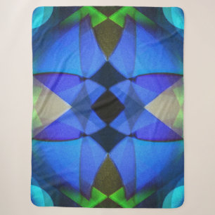 Blue Butterfly Sherpa Blanket