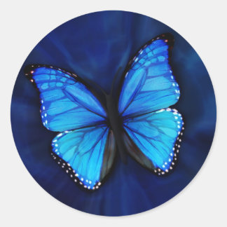 Blue Butterfly Sticker