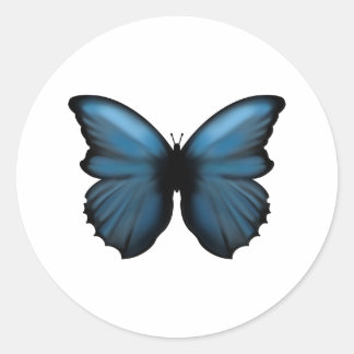 Blue Butterfly Sticker
