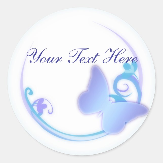 Blue Butterfly Stickers (Front)