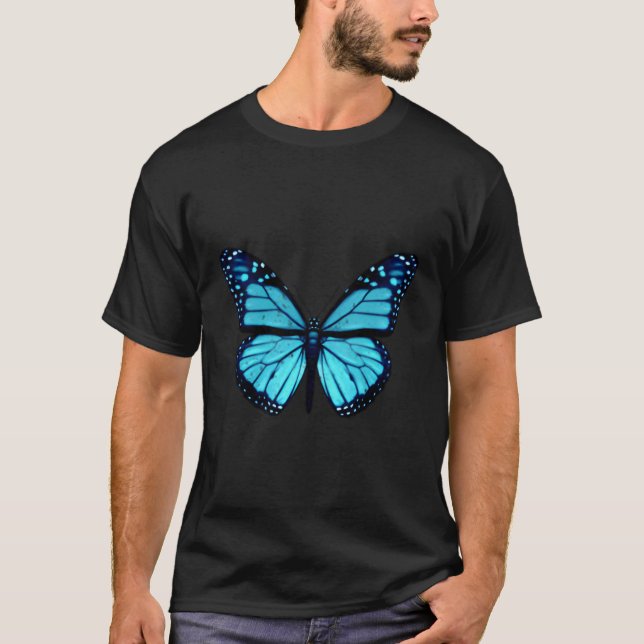 Blue Butterfly - T-Shirt (Front)