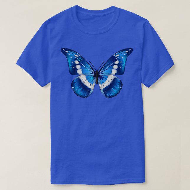 Blue Butterfly T-Shirt (Design Front)