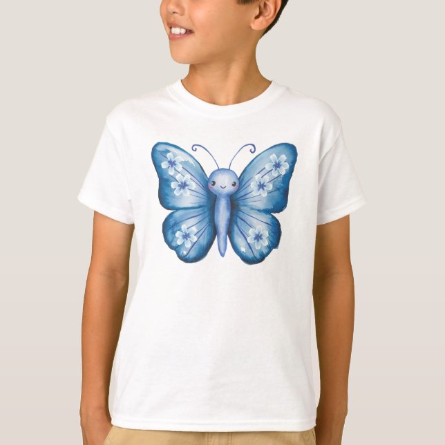 Blue Butterfly T-Shirt (Front)