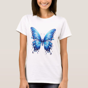 blue butterfly T-Shirt