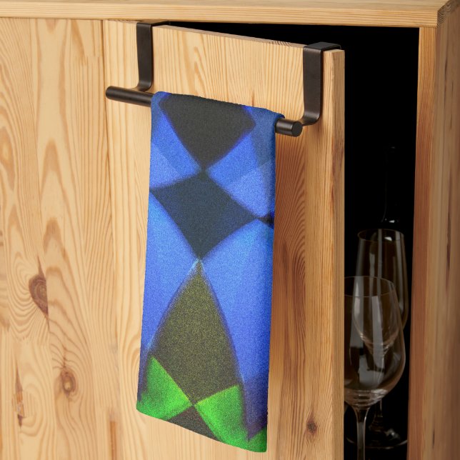 Blue Butterfly Tea Towel (Thirds Fold)