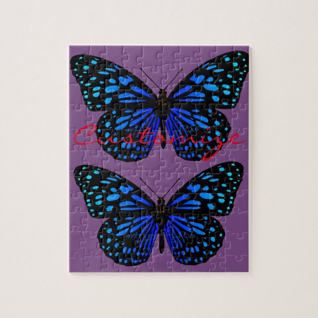 Blue butterfly Thunder_Cove Jigsaw Puzzle (Vertical)