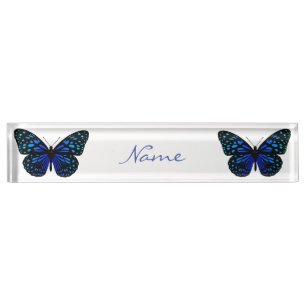 Blue butterfly Thunder_Cove Nameplate