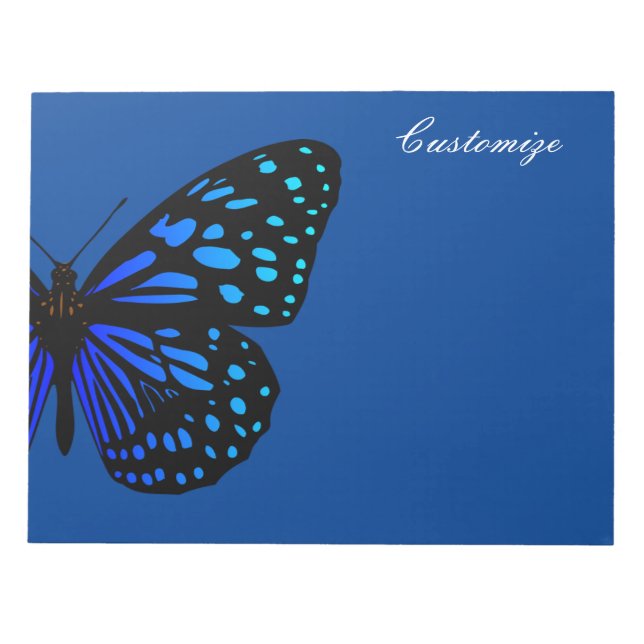 Blue butterfly Thunder_Cove  Notepad (Front)