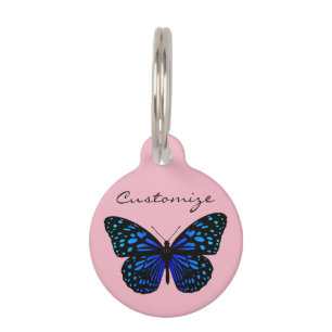 Blue Butterfly Thunder_Cove Pet Tag