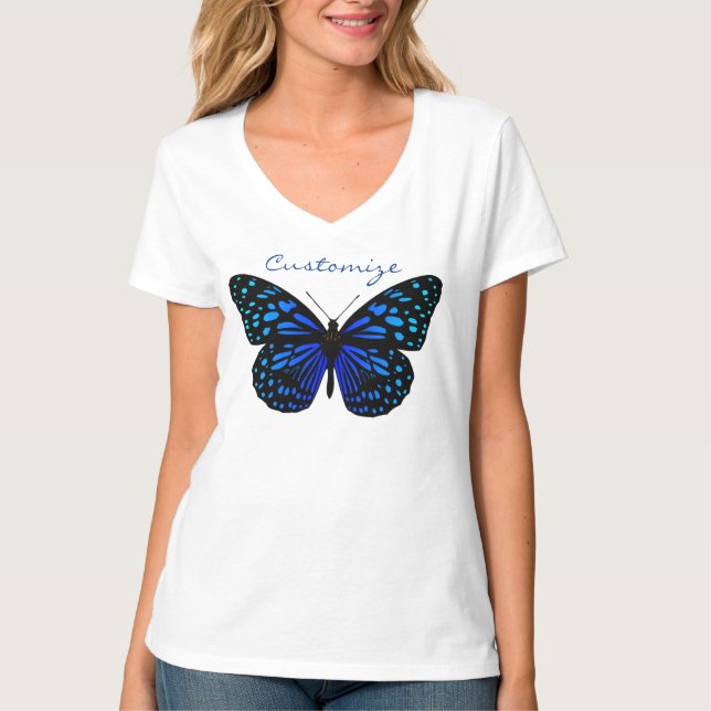 Blue butterfly Thunder_Cove T-shirt (Front)