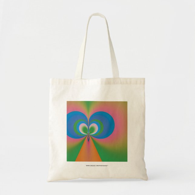 Blue Butterfly Tote Bag (Front)