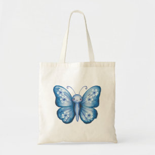 Blue Butterfly Tote Bag