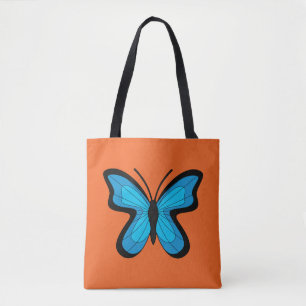 Blue Butterfly Tote Bag