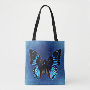 Blue Butterfly Tote Bag