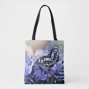 Blue Butterfly Tote Bag