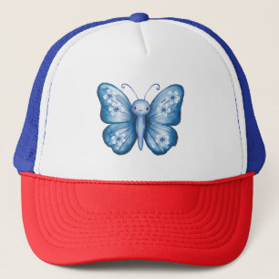 Blue Butterfly Trucker Hat
