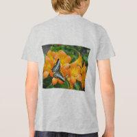 Blue butterfly with Tropical Rhododendron T-Shirt