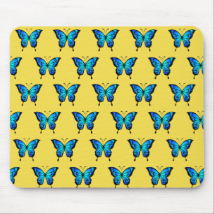 Blue Butterflys by storeman. Mouse Mat