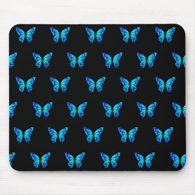 Blue Butterflys by storeman. Mouse Mat (Front)