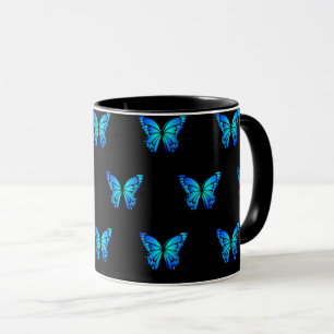Blue Butterflys by storeman Mug
